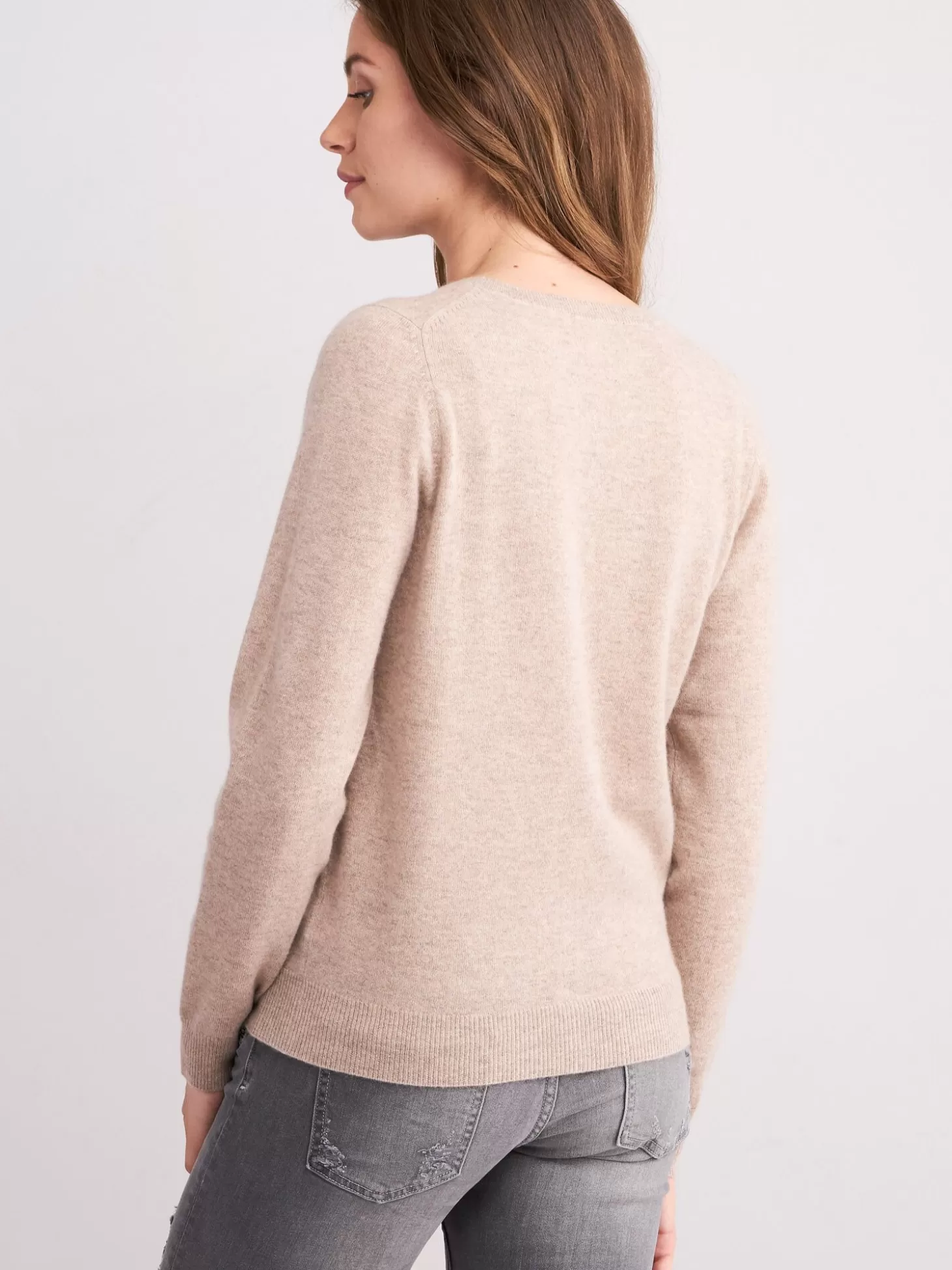 REPEAT cashmere Cardigan Classique A Col V Sand Store