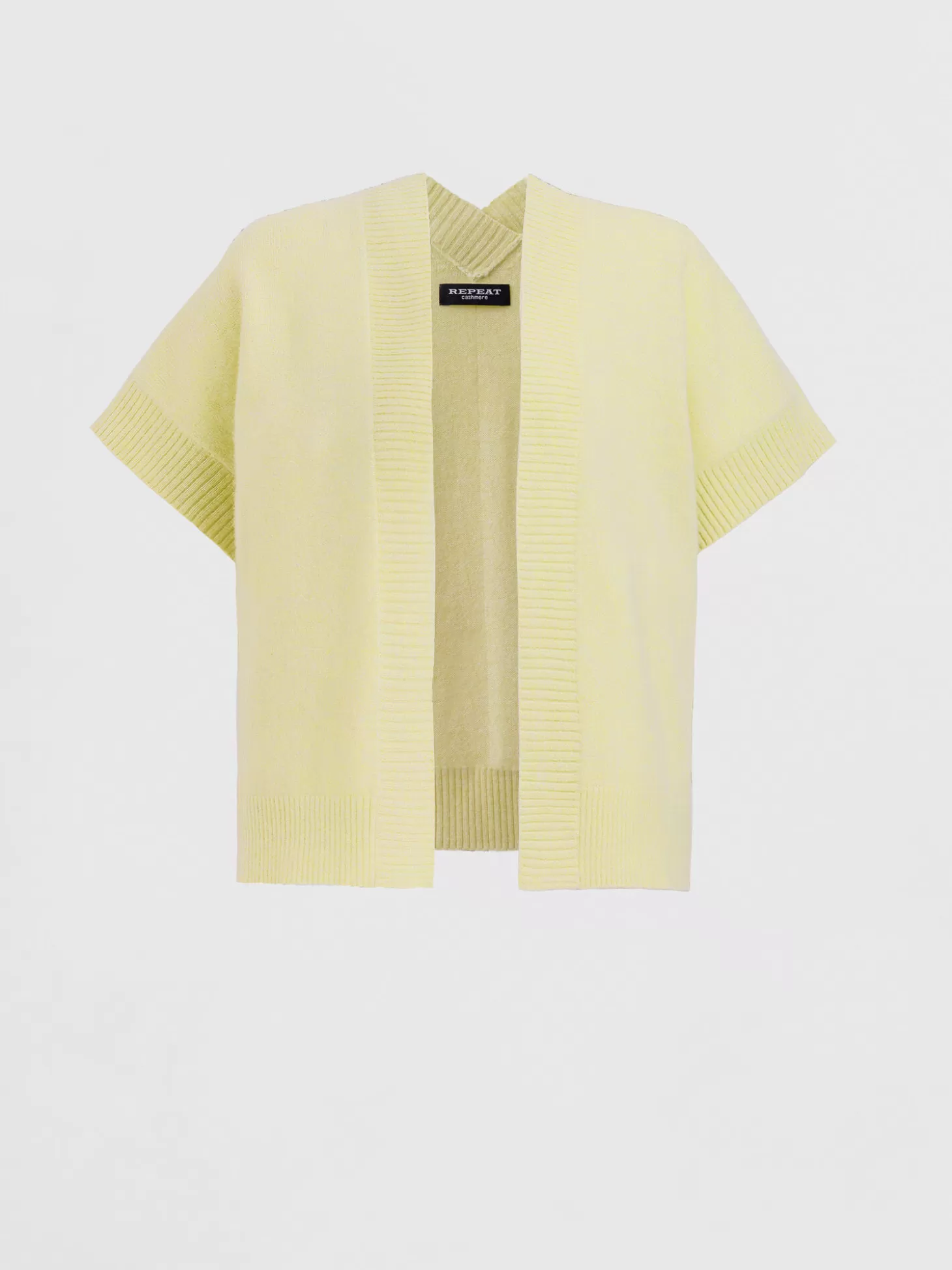 REPEAT cashmere Cardigan Court Et Ouvert A Col V Sur Le Dos Soda Cheap