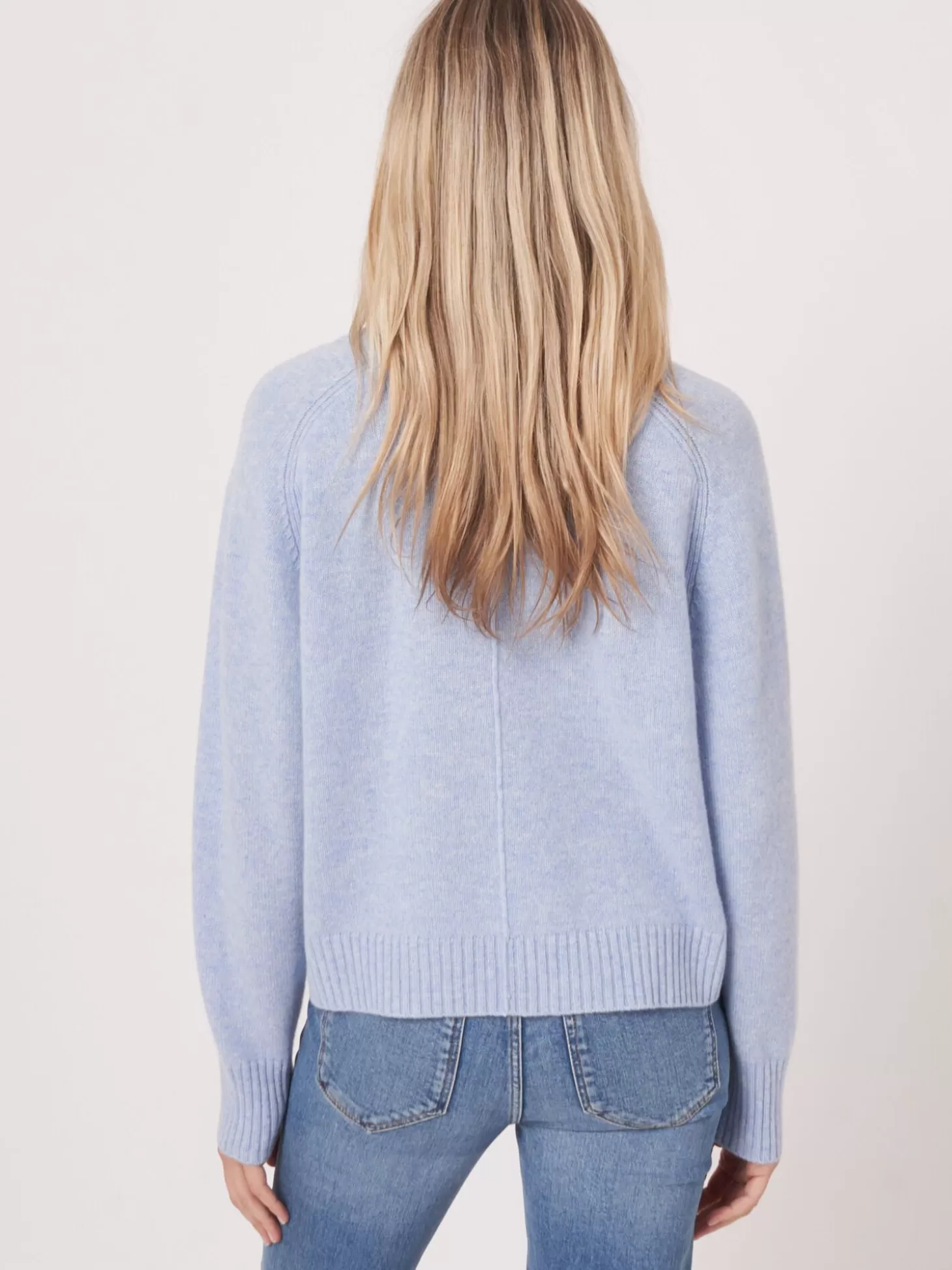 REPEAT cashmere Cardigan En Cachemire A Manches Raglan Sky Outlet