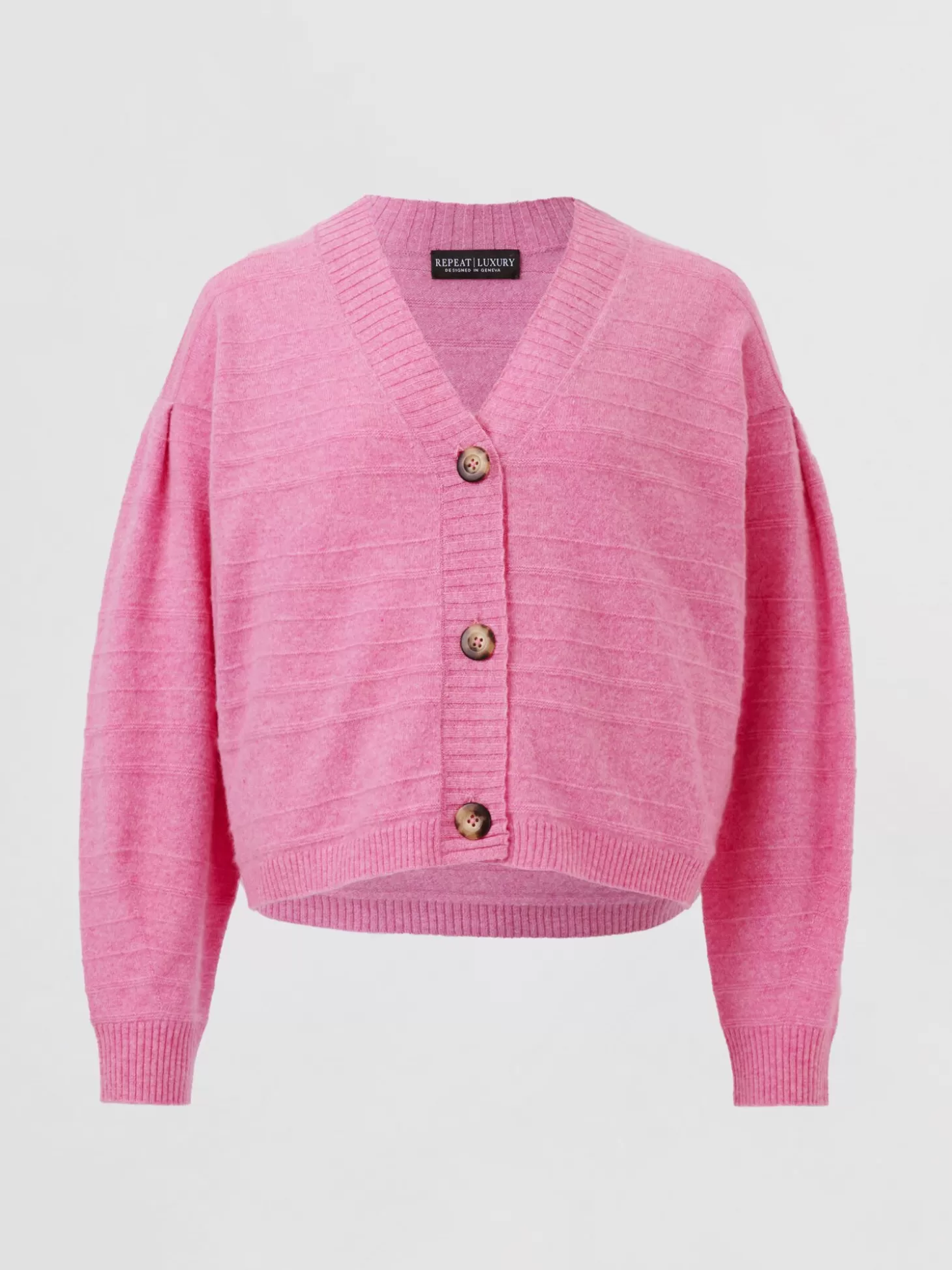 REPEAT cashmere Cardigan En Cachemire Biologique A Rayures Tricotees Blossom Sale