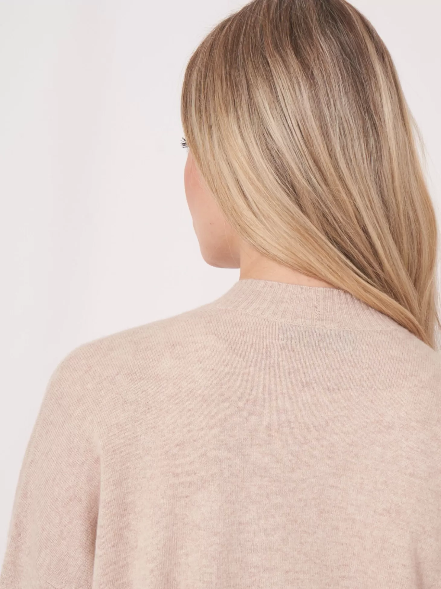 REPEAT cashmere Cardigan Ouvert En Cachemire Et Soie Melanges Avec Poches Sur Le Devant Beige Sale