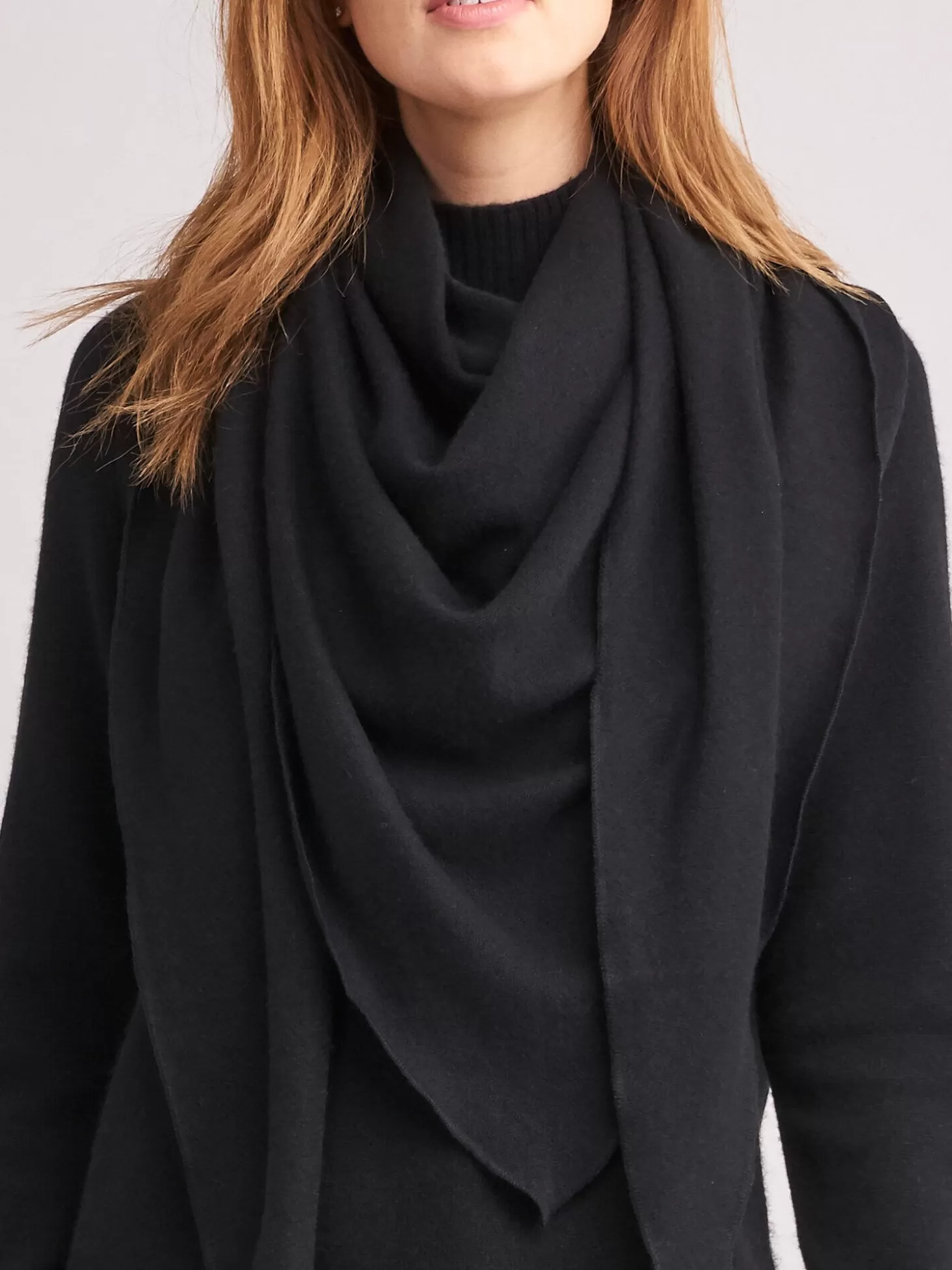 REPEAT cashmere Chale Triangulaire En Cachemire Biologique Black Cheap