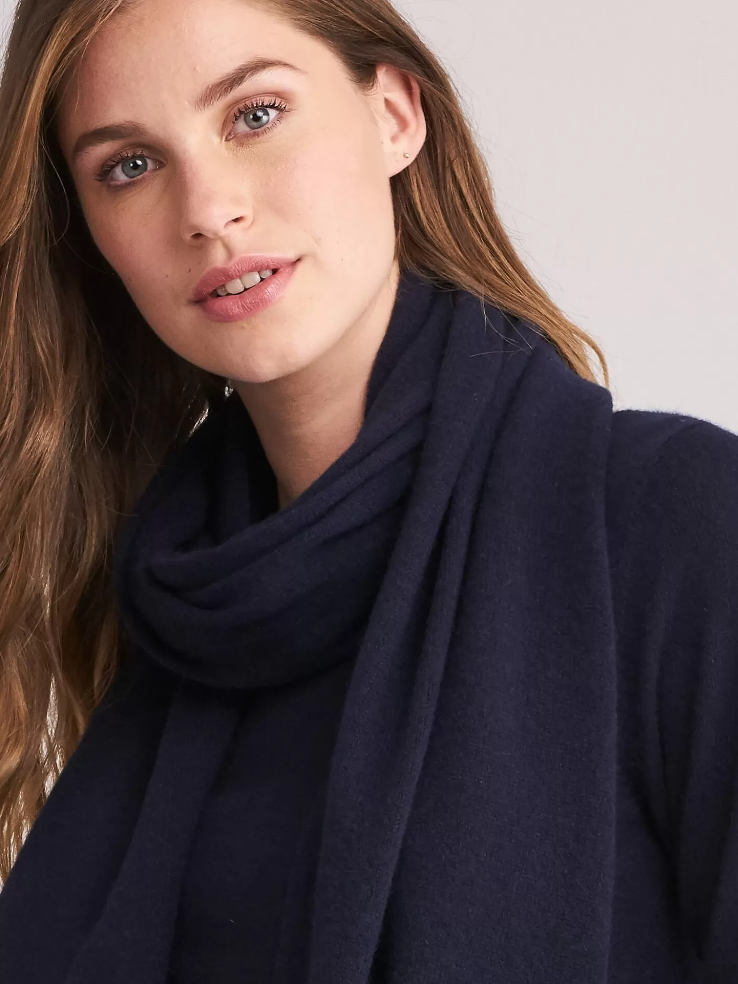 REPEAT cashmere Echarpe Classique En Cachemire Biologique Navy Cheap