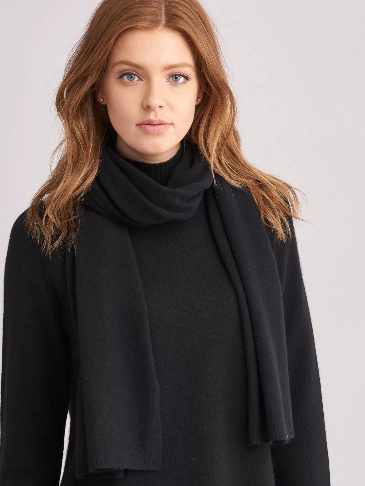 REPEAT cashmere Echarpe Classique En Cachemire Biologique Black Outlet