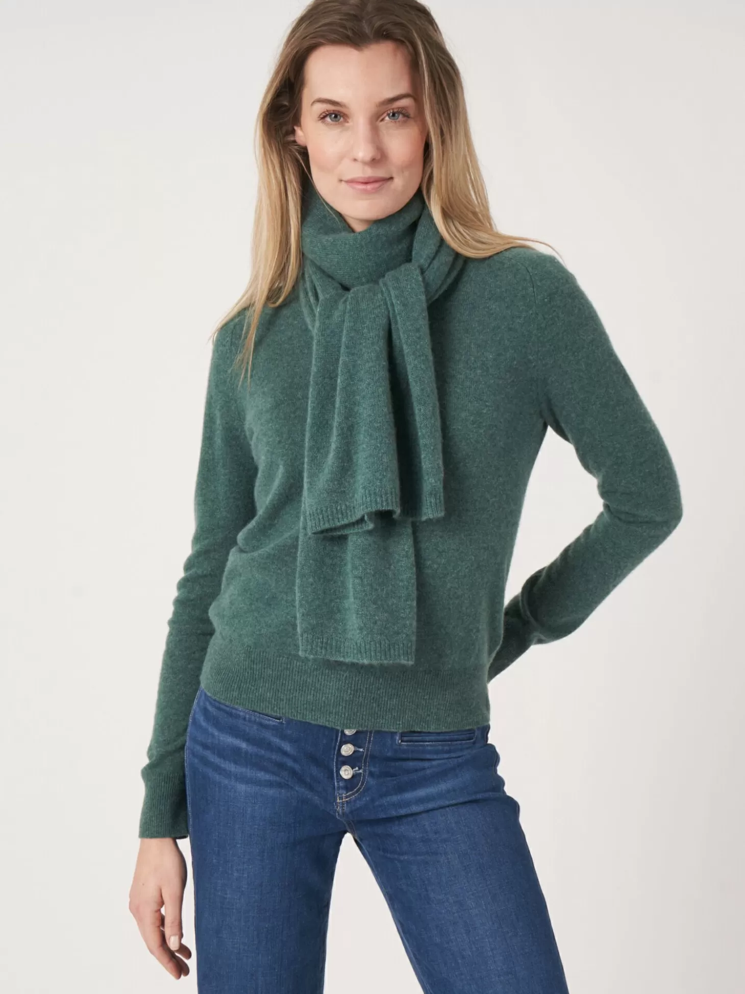 REPEAT cashmere Echarpe Classique En Cachemire Biologique Kelp Sale