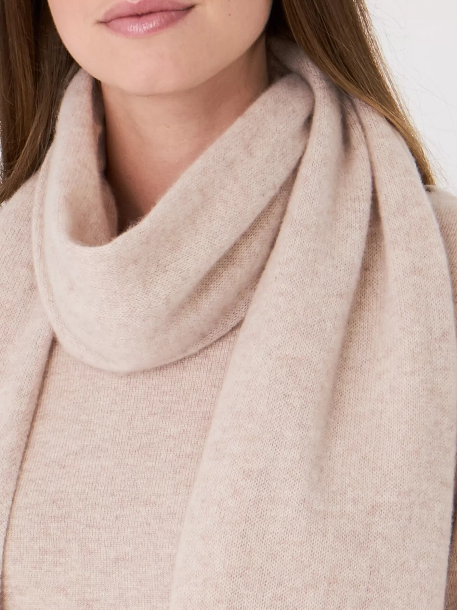 REPEAT cashmere Echarpe Classique En Cachemire Biologique Beige Flash Sale