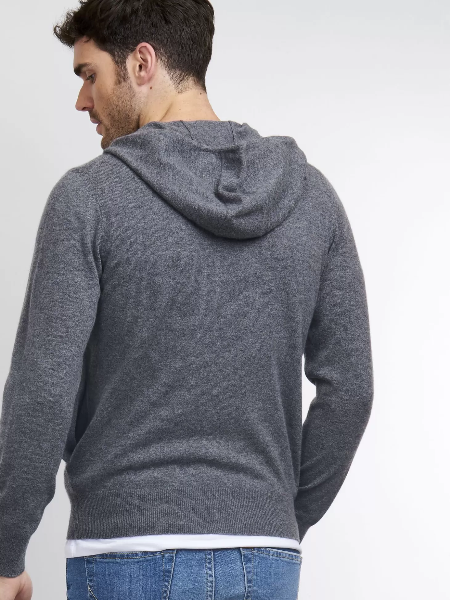 REPEAT cashmere Hoodie Pour Homme En Cachemire Med Grey Online