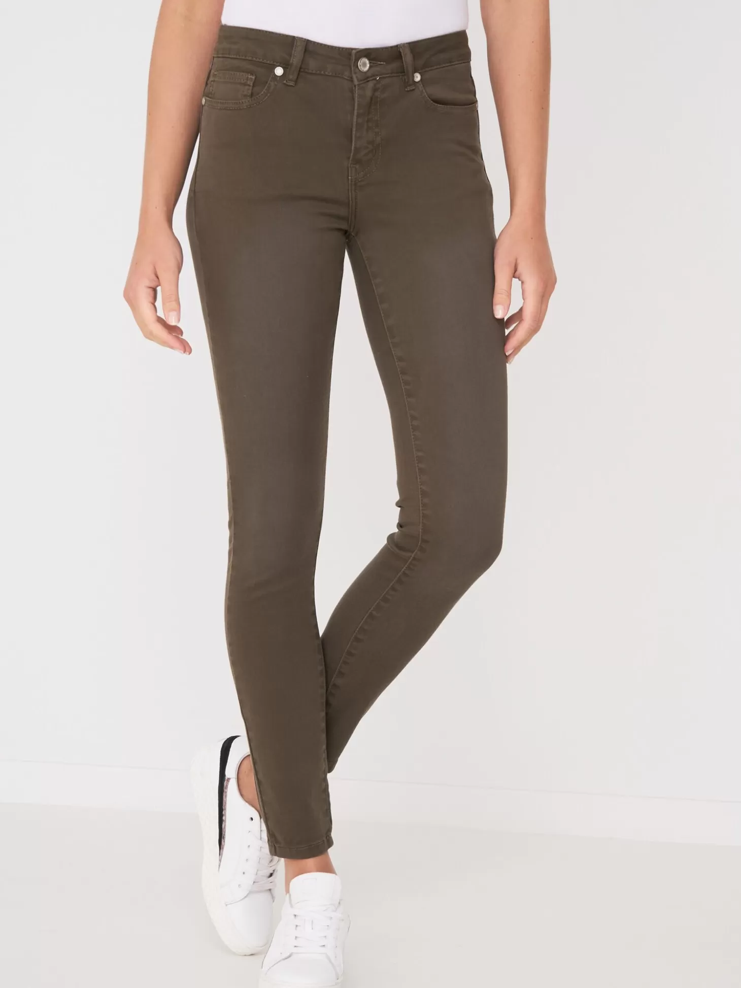 REPEAT cashmere Jean Coupe Droite Khaki Fashion