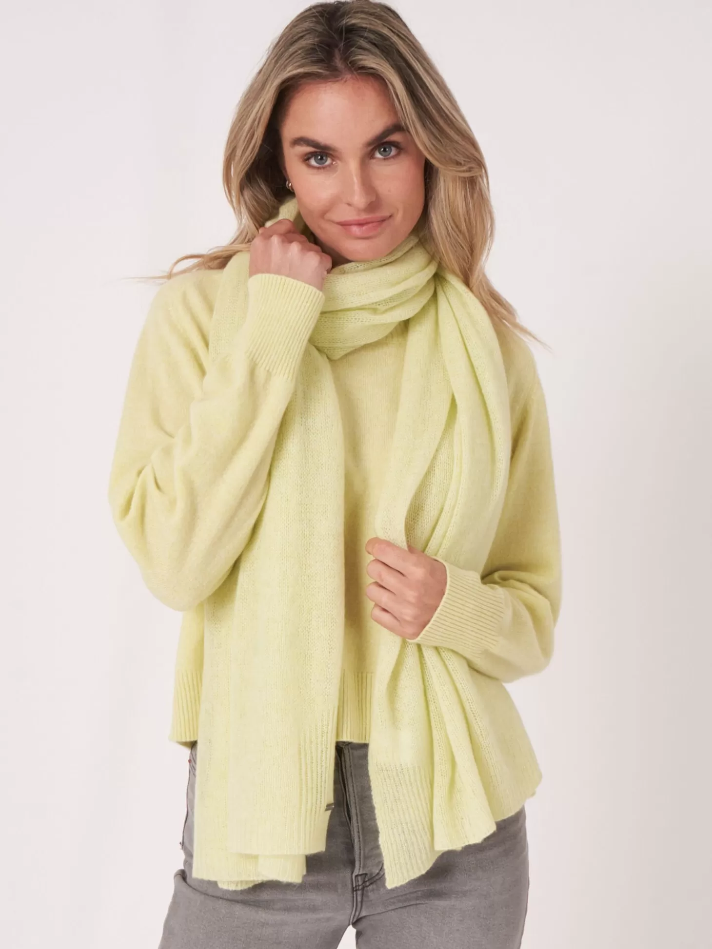 REPEAT cashmere Large Echarpe En Cachemire Biologique Soda Discount