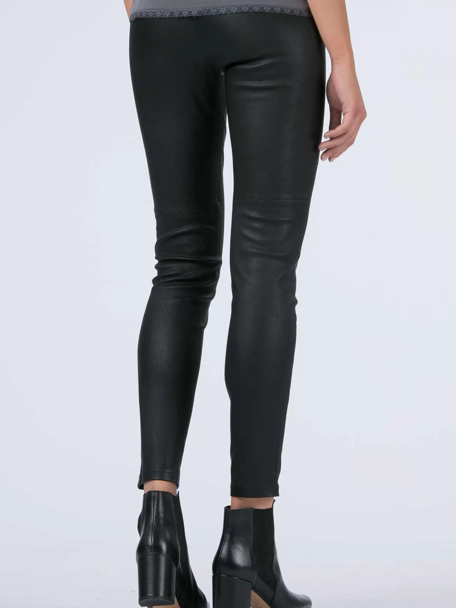 REPEAT cashmere Legging En Cuir Black Clearance