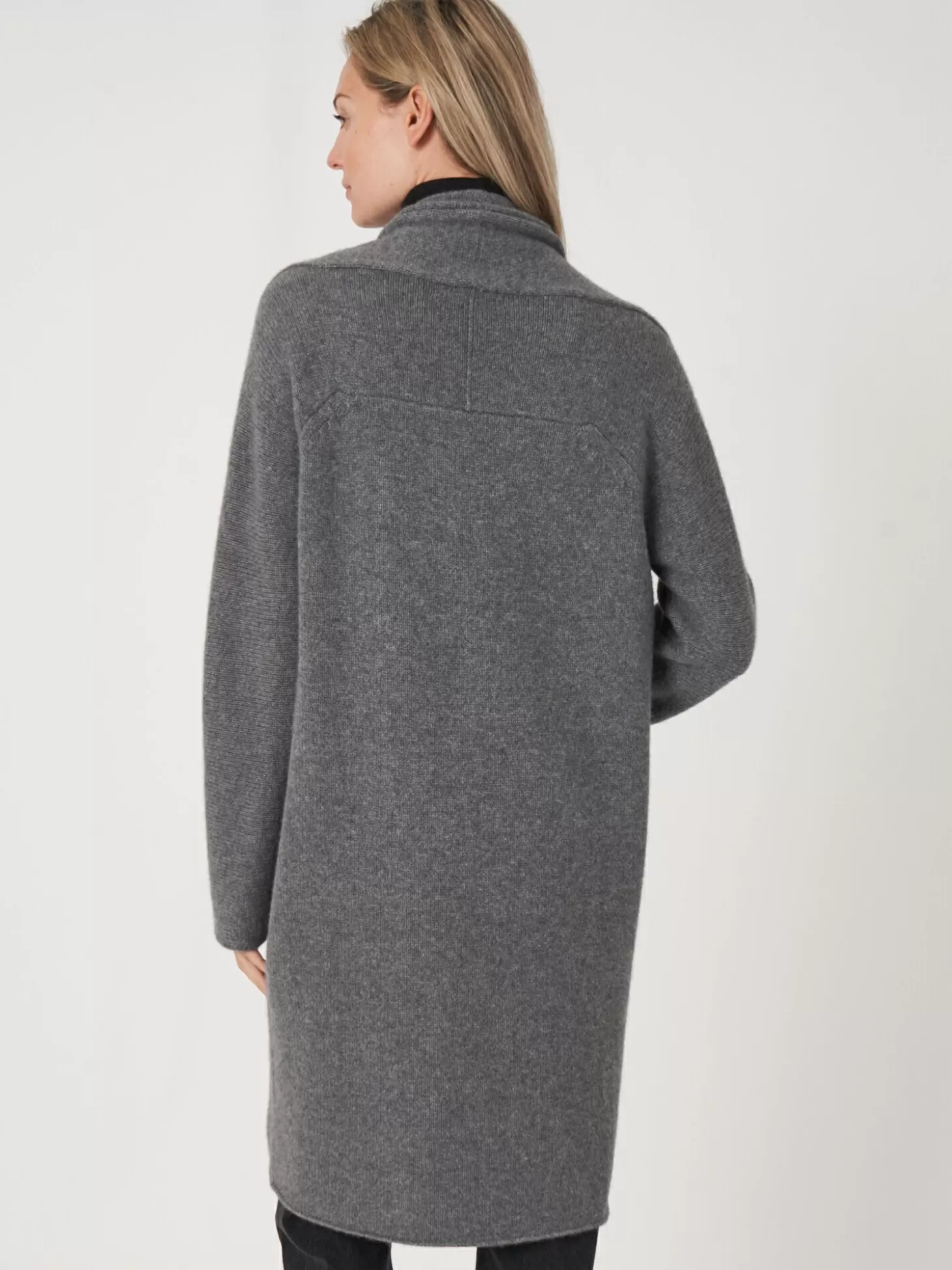 REPEAT cashmere Luxueux Cardigan En Cachemire Biologique A Grosse Maille Med Grey Store