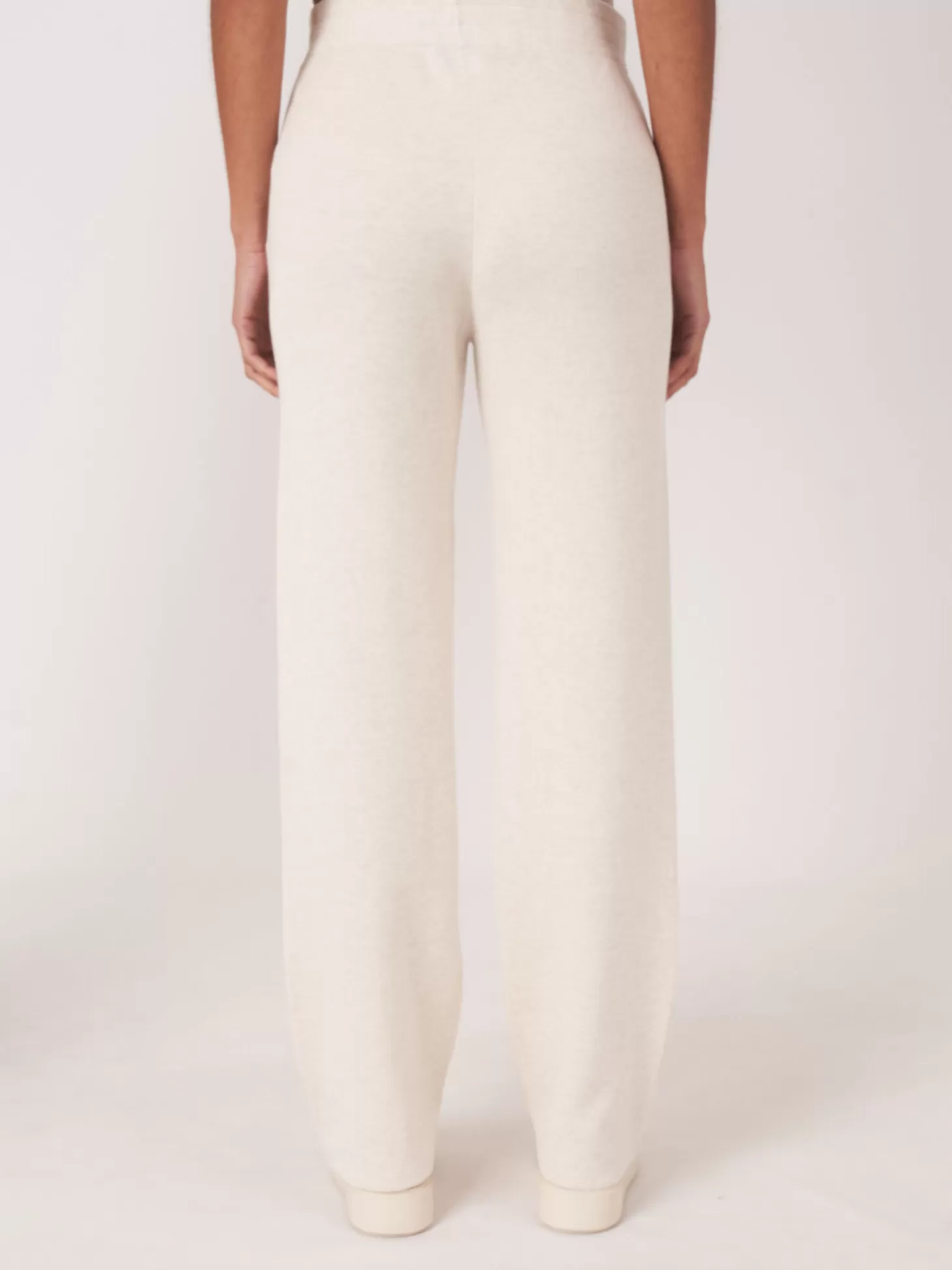 REPEAT cashmere Pantalon De Detente En Tricot En Coton Melange Ivory Store