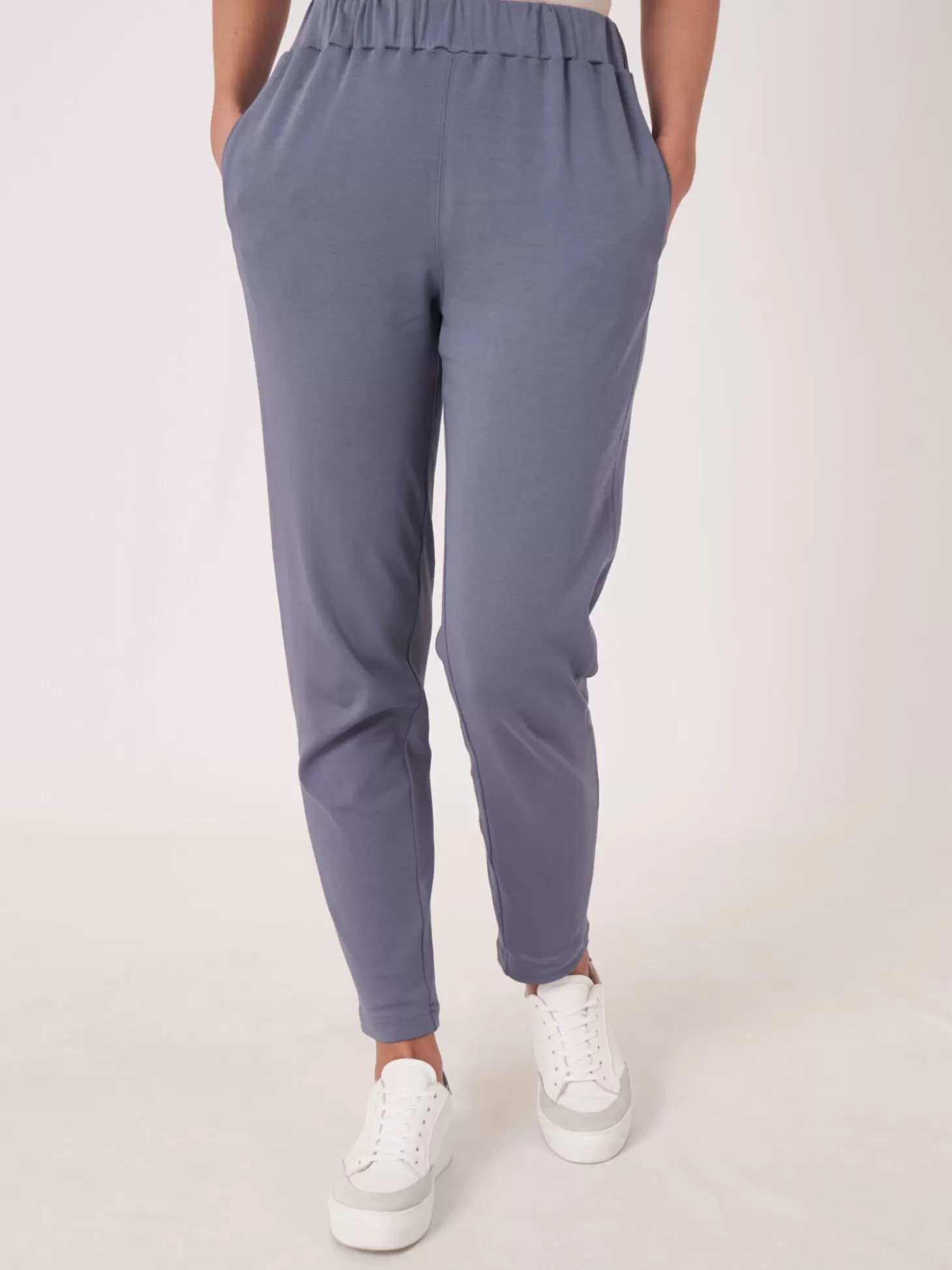 REPEAT cashmere Pantalon De Survetement En Coton Melange Denim Flash Sale