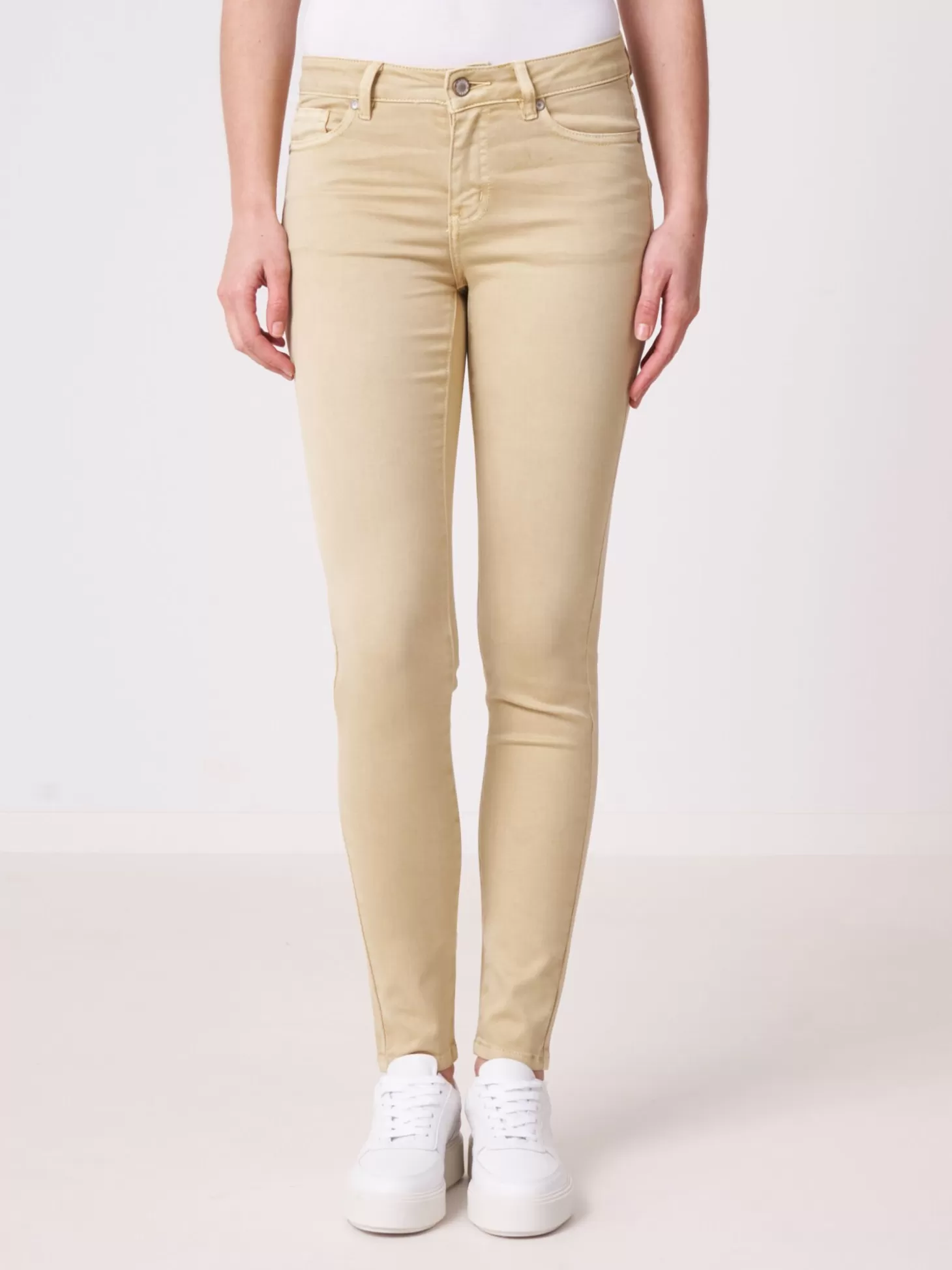 REPEAT cashmere Pantalon Skinny Pour Femme Mustard Shop