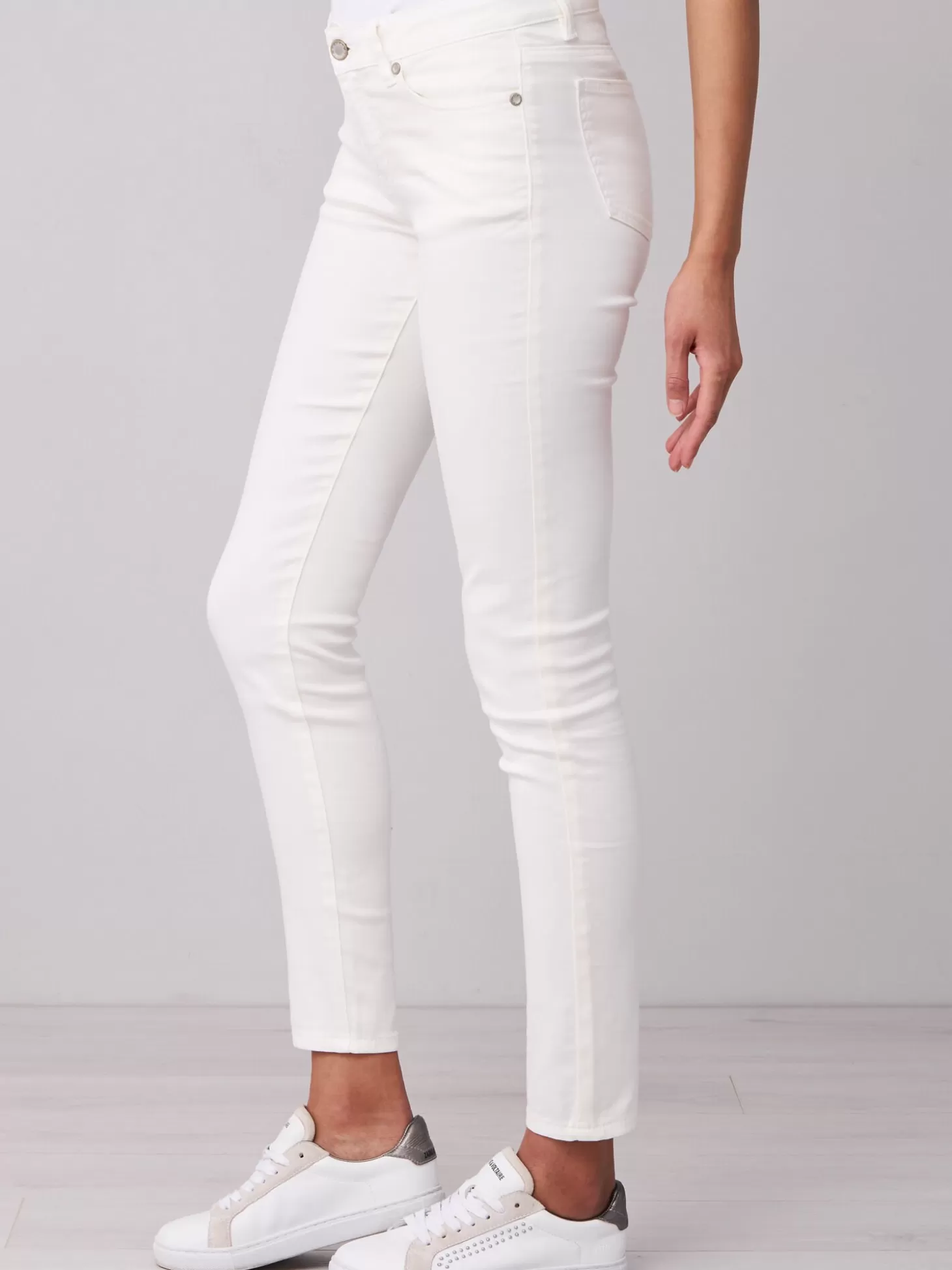 REPEAT cashmere Pantalon Skinny Pour Femme Cream Sale