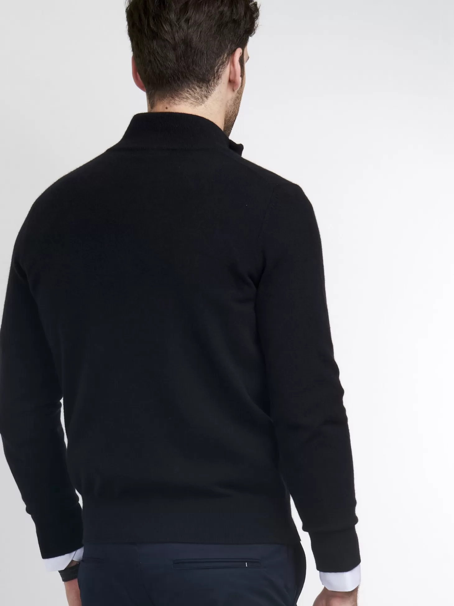 REPEAT cashmere Pull Camionneur En Cachemire Black Hot