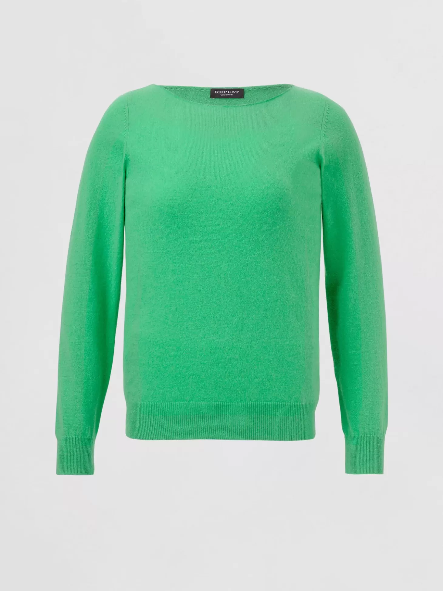 REPEAT cashmere Pull Col Bateau En Cachemire Biologique Basil Fashion