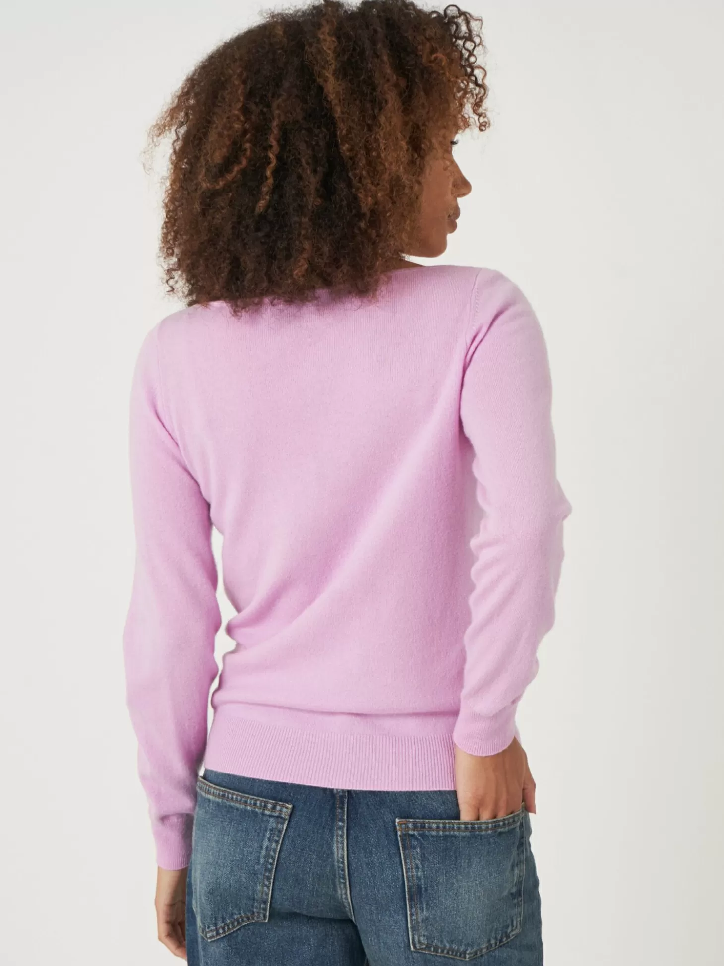 REPEAT cashmere Pull Col Bateau En Cachemire Biologique Candy Hot