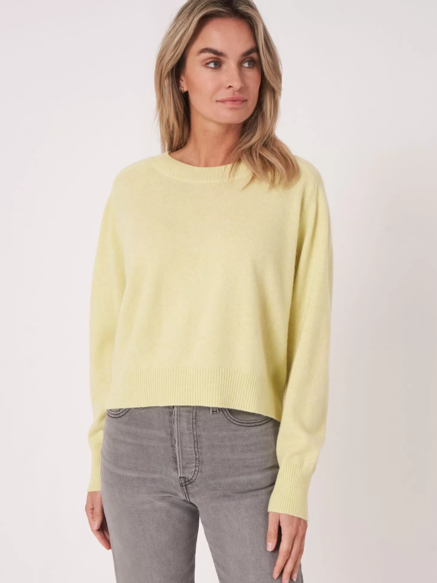 REPEAT cashmere Pull Court Raglan En Cachemire Biologique Soda Online