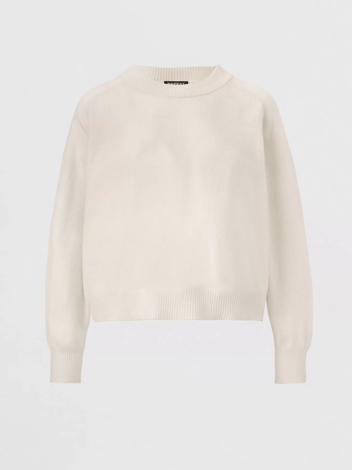 REPEAT cashmere Pull Court Raglan En Cachemire Biologique Cream Best Sale