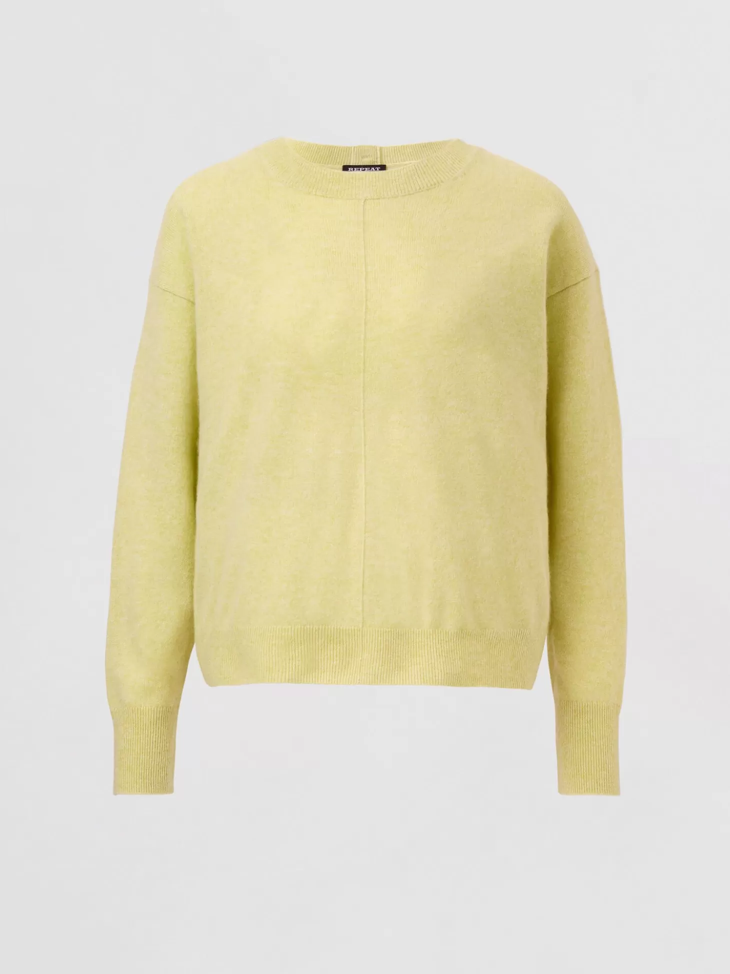 REPEAT cashmere Pull Decontracte Avec Dos Boutonne En Cachemire Biologique Soda Shop