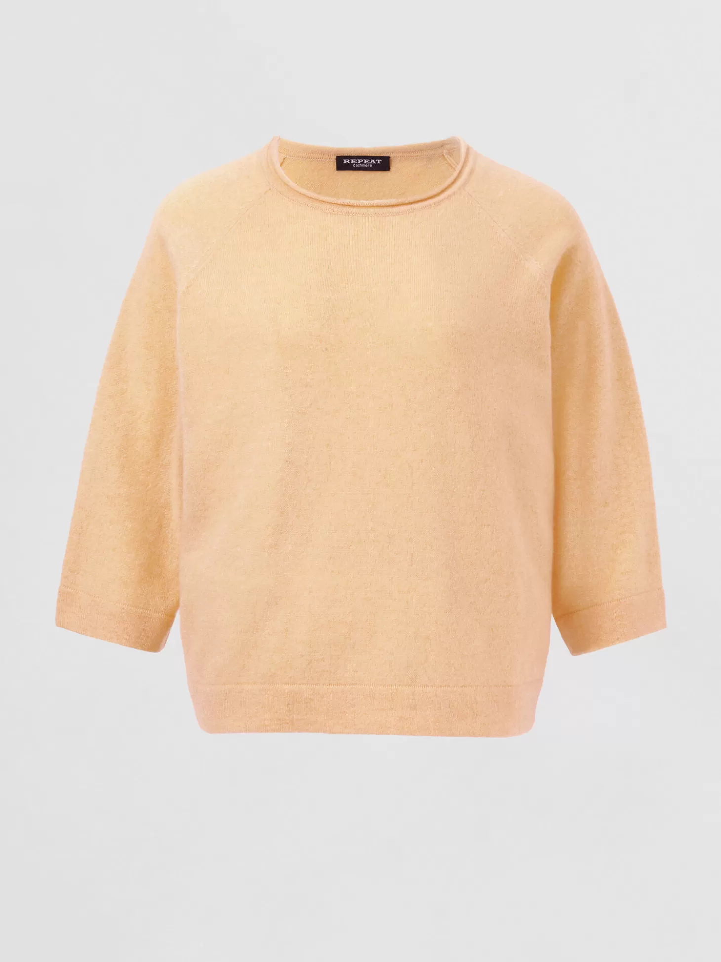 REPEAT cashmere Pull En Cachemire Biologique A Manches 3/4 Raglan Glow Online