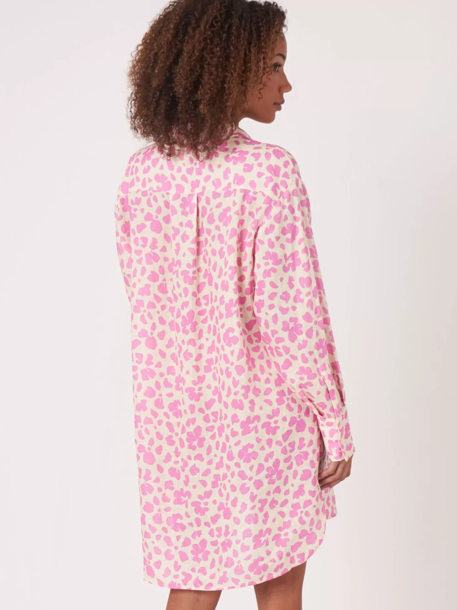 REPEAT cashmere Robe Chemise A Imprime Floral Blossom New