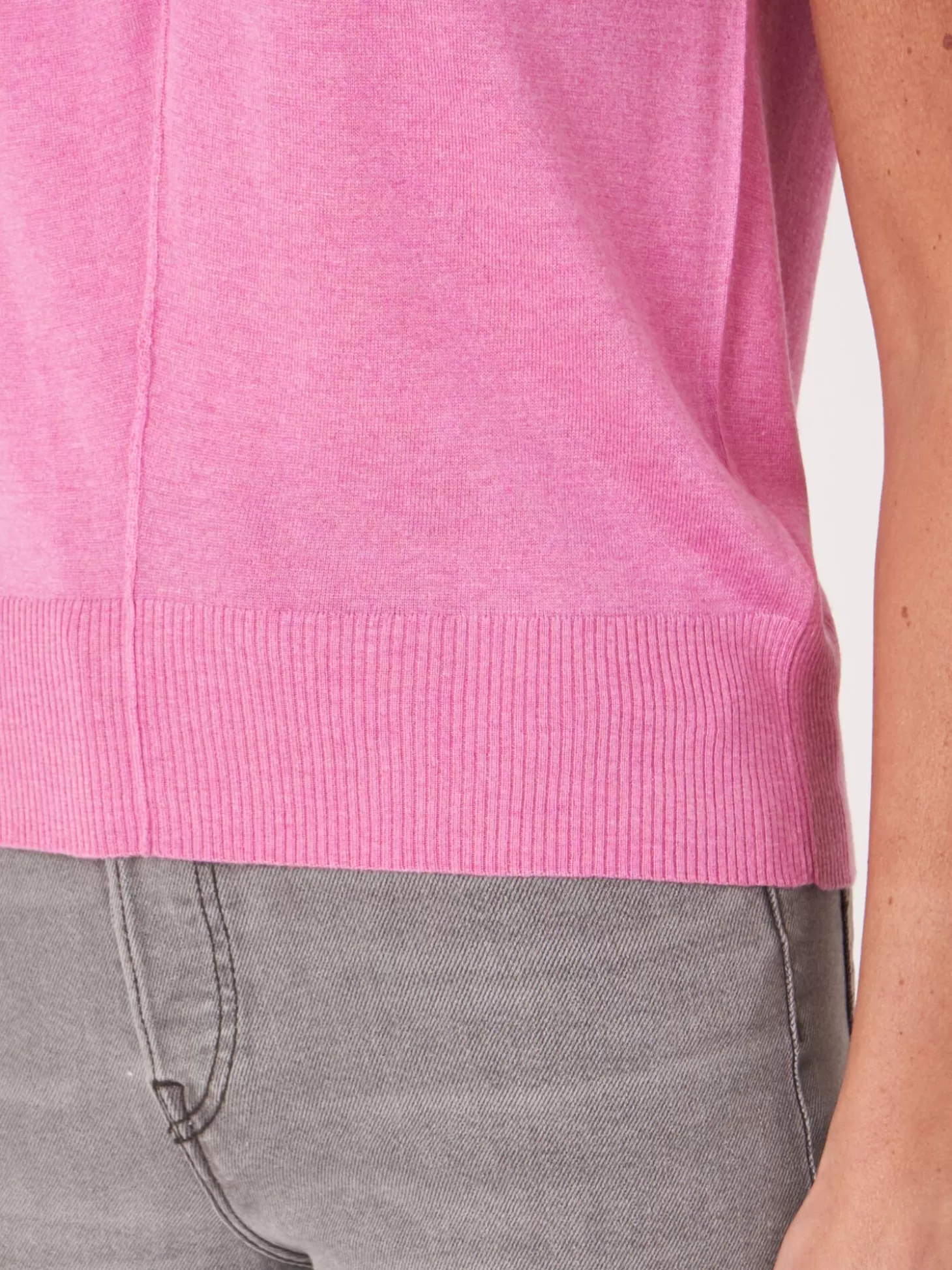 REPEAT cashmere Top En Maille Super Fine Avec Encolure A Noeud Torsade Blossom Best