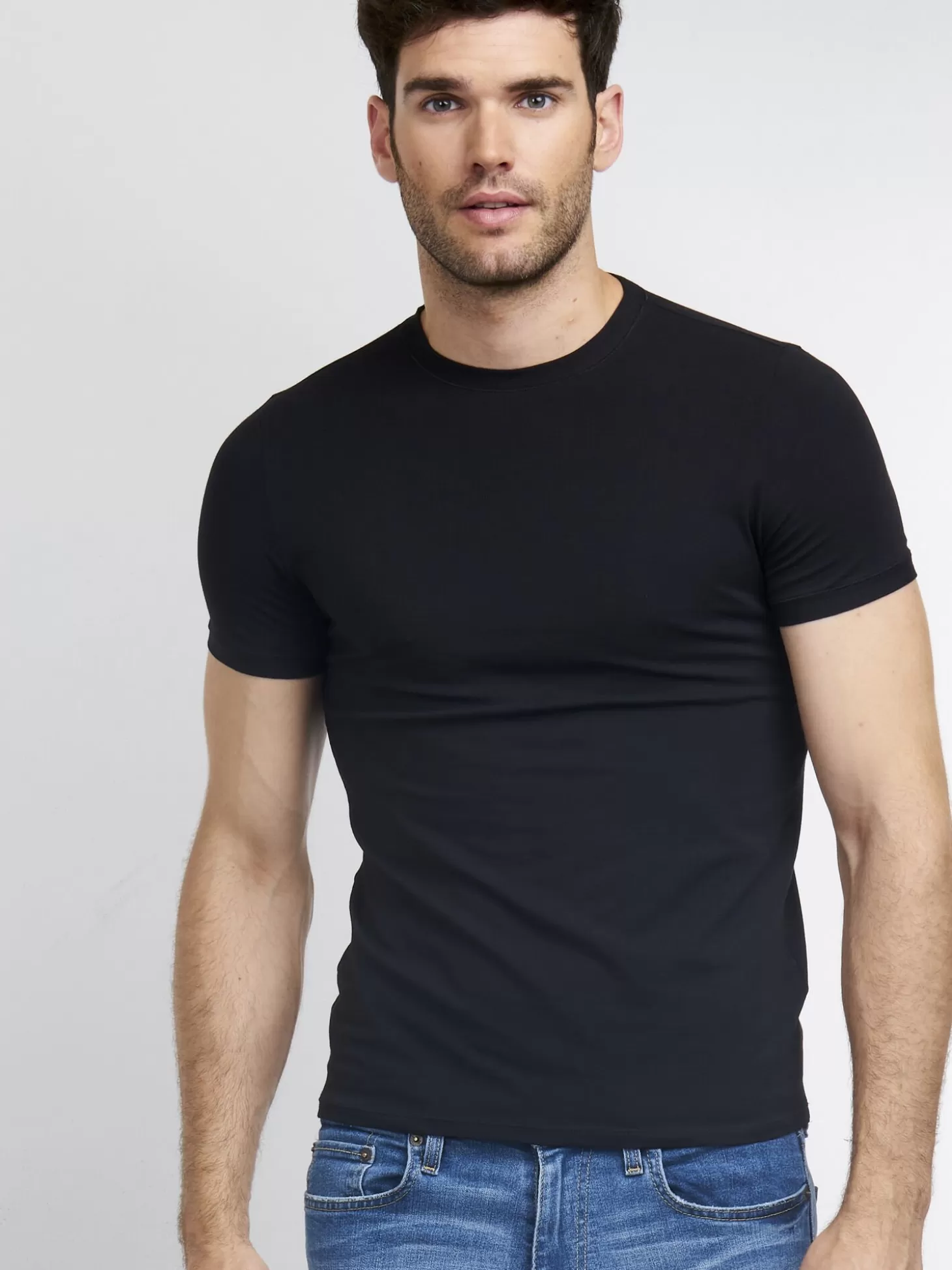 REPEAT cashmere T-Shirt Basique Homme Black Online