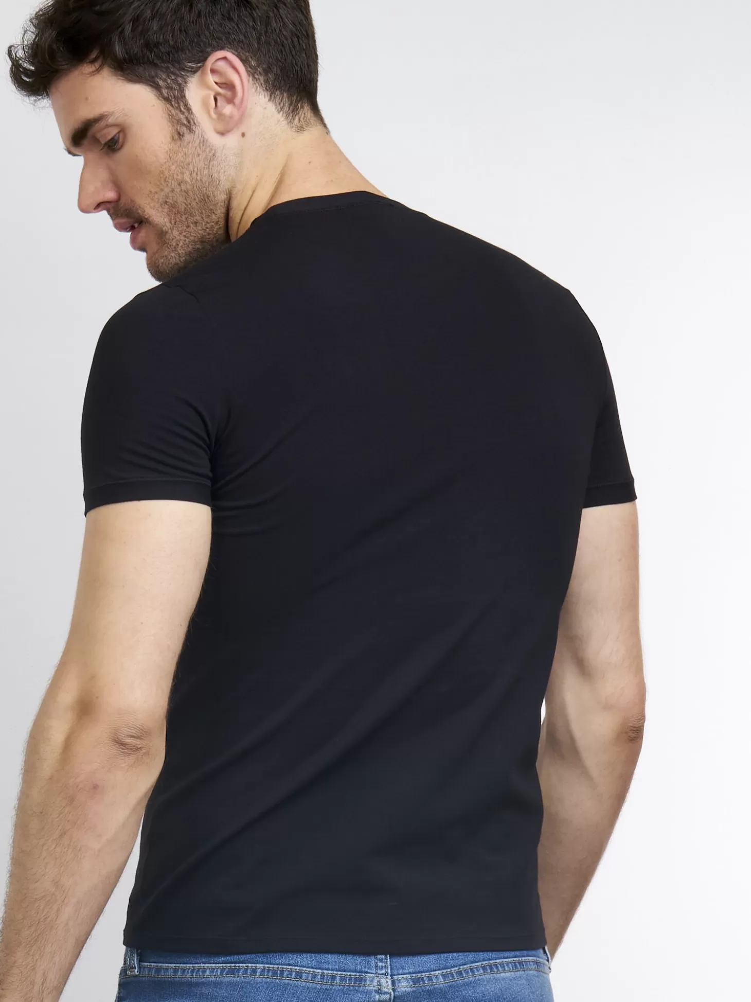 REPEAT cashmere T-Shirt Basique Homme Black Online