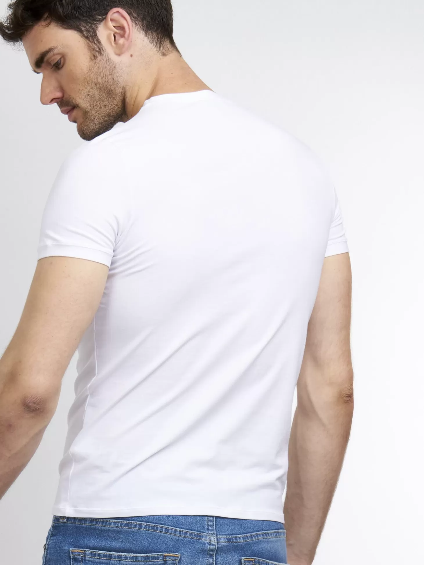 REPEAT cashmere T-Shirt Basique Homme White Cheap