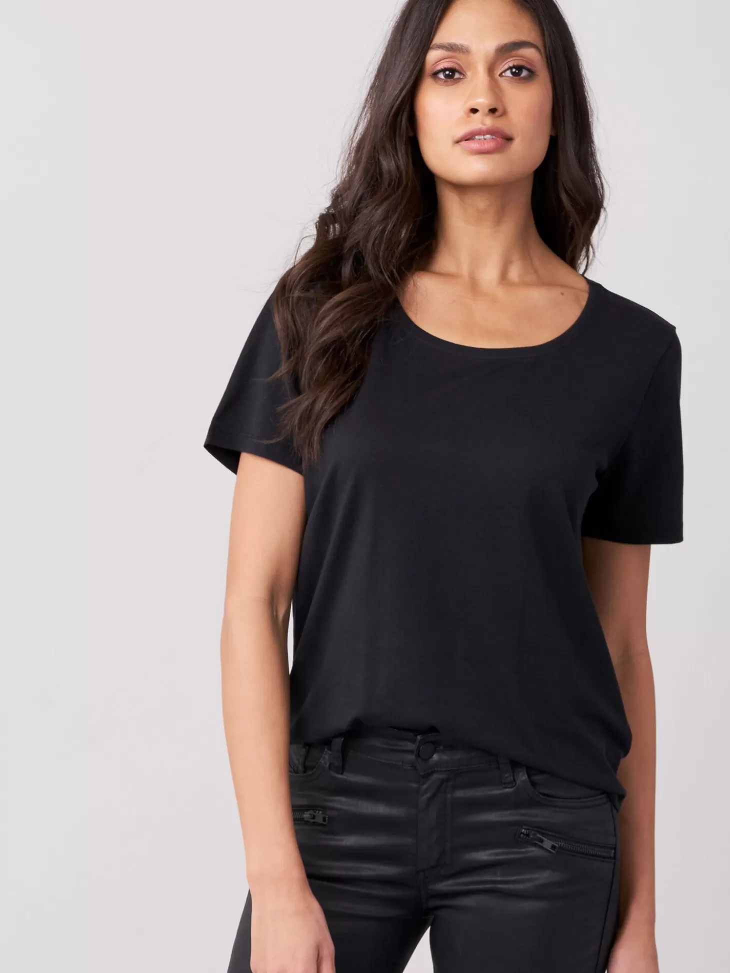 REPEAT cashmere T-Shirt Basique Pour Femme Black Cheap