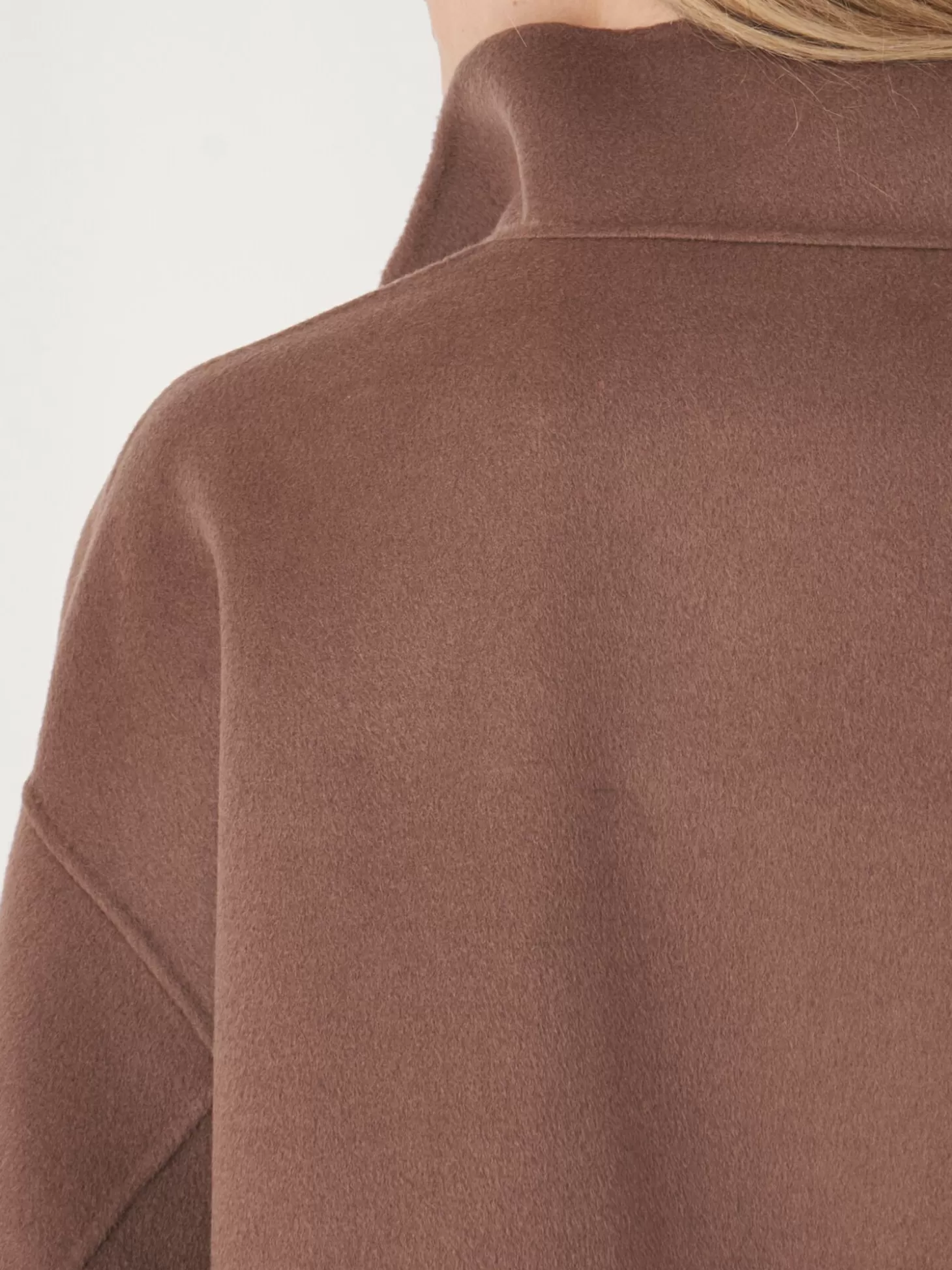 REPEAT cashmere Veste En Laine Melangee Avec Fermeture Eclair A Double Sens Truffle Fashion